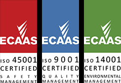 ECAAS Certification Marks - ISO 45001, ISO 9001, ISO 14001 | JTMEC Electrical Manufacturer & Contractor, Australia